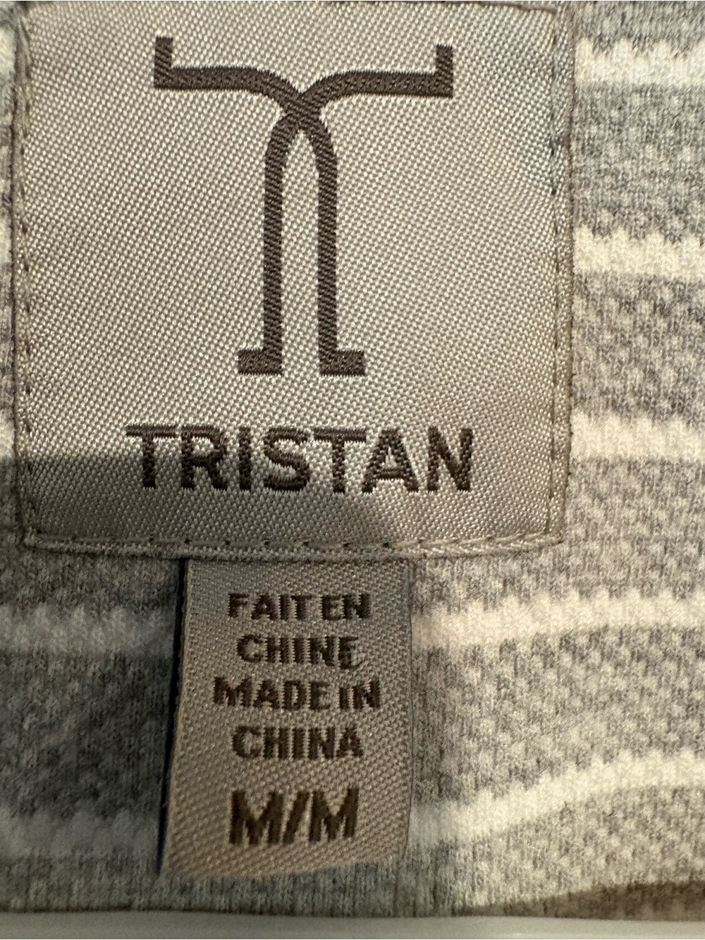 Tristan Striped Moto Jacket Asymmetrical Zip Corporate Chic Grey M - Picture 6 of 7